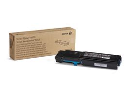 Phaser 6600/WorkCentre 6605, cyan tonerpatron med stor kapacitet (6.000 sider) - xerox