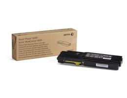 Phaser 6600/WorkCentre 6605, gul tonerkassett, högkapacitet (6 000 sidor) - xerox