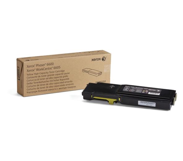 Phaser 6600/WorkCentre 6605, gul tonerkassett, högkapacitet (6 000 sidor)
