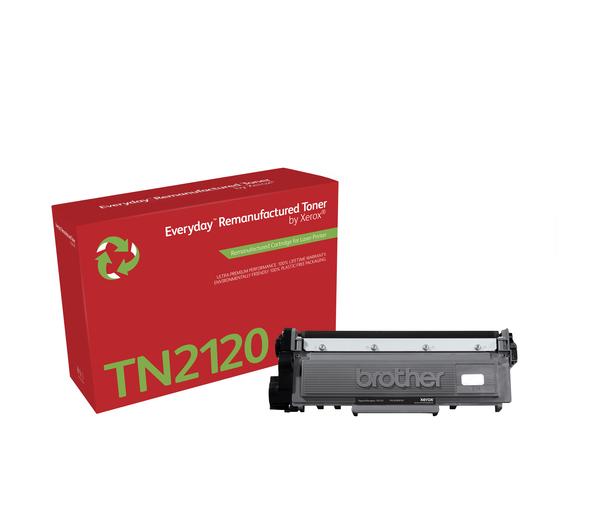 Everyday™ Sort resirkulert toner fra Xerox, kompatibel med Brother TN2120, Høy avkastning