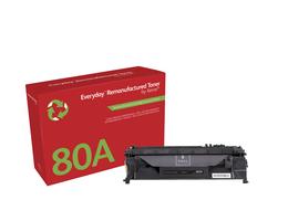 Everyday™ Mustavalko uudelleenvalmistettu väriaine Xeroxilta, yhteensopiva HP 80A (CF280A), Vakiokapasiteetti - xerox