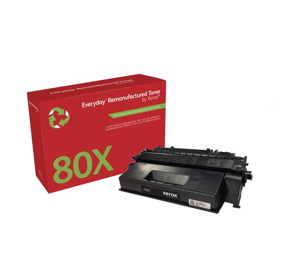 Wiederaufbereitetes Everyday™ HP Schwarz Tonermodul von Xerox für 80X (CF280X), Hohe Ergiebigkeit