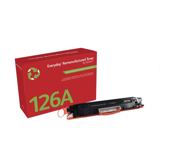 Everyday™ Zwart Remanufactured Toner van Xerox voor HP 126A (CE310A), Standaard rendement