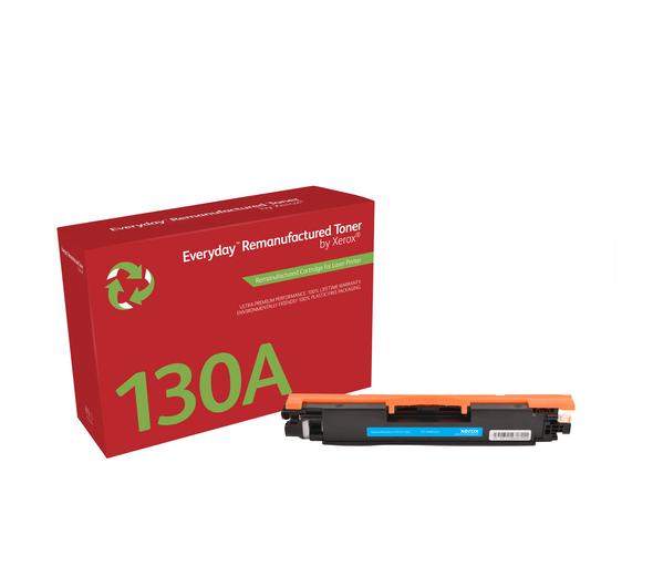 Everyday™ Cyan Remanufactured Toner by Xerox compatible with HP 130A (CF351A), Standard Yield