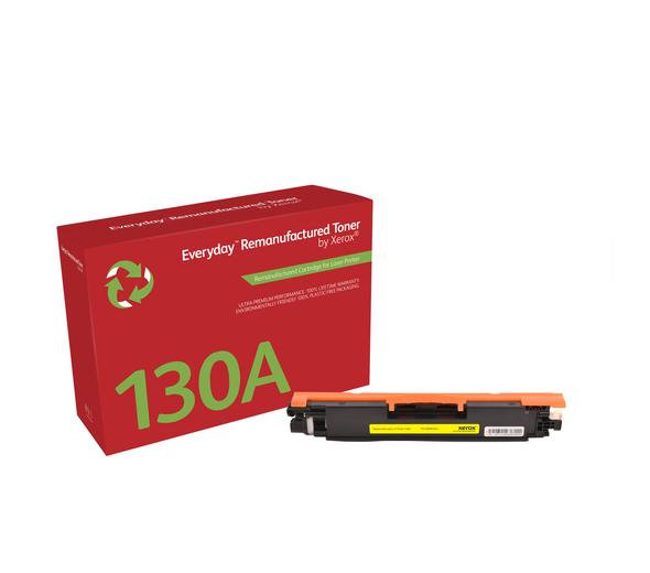Everyday™ Yellow Remanufactured Toner by Xerox compatible with HP 130A (CF352A), Standard Yield