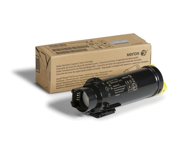PHASER 6510 / WORKCENTRE 6515 Yellow Standard Capacity Toner Cartridge (1,000 Pages)