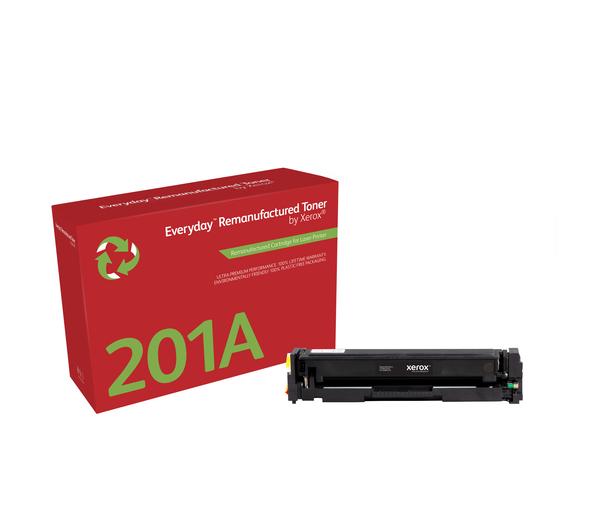 Everyday(TM) Black Remanufactured Toner by Xerox compatible with HP 201A (CF400A), Standard Yield