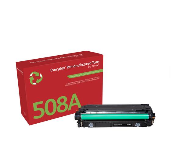 Everydayâ¢ sprt genfremstillet toner fra Xerox, kompatibel med HP 508A (CF360A), Standardkapacitet