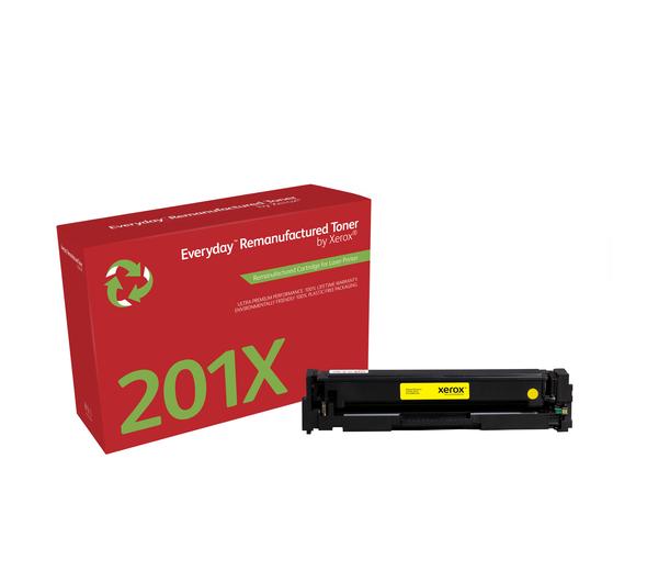 Everyday™ Geel Remanufactured Toner van Xerox voor HP 201X (CF402X), Hoog rendement