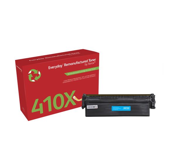 Everyday™ Cyan Remanufactured Toner by Xerox compatible with HP 410X (CF411X), High Yield