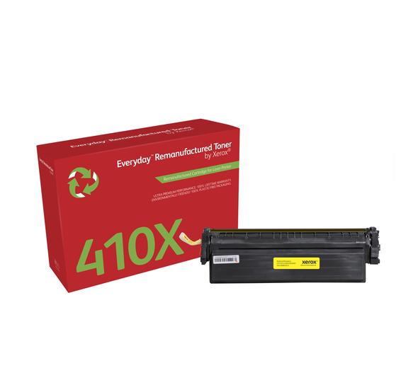 Everyday™ Yellow Remanufactured Toner by Xerox compatible with HP 410X (CF412X), High Yield