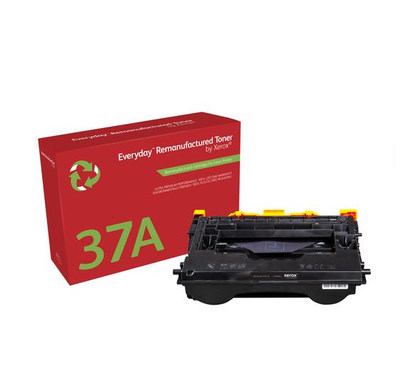 Everyday™ Black Remanufactured Toner by Xerox compatible with HP 37A (CF237A), Standard Yield