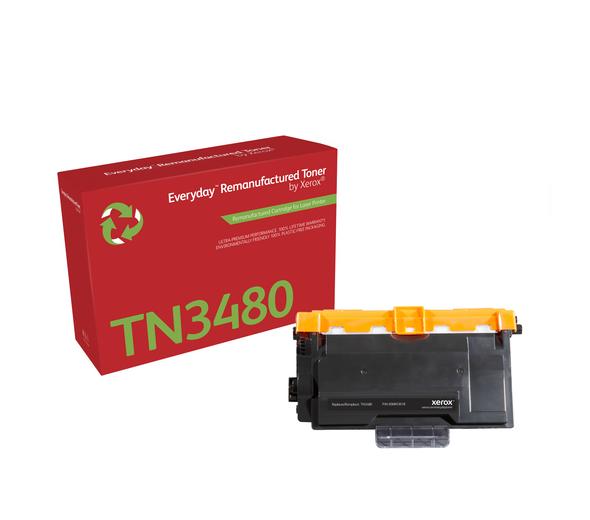 Everyday(TM) Mono Remanufactured Drum by Xerox compatible with Brother TN3480, High Yield