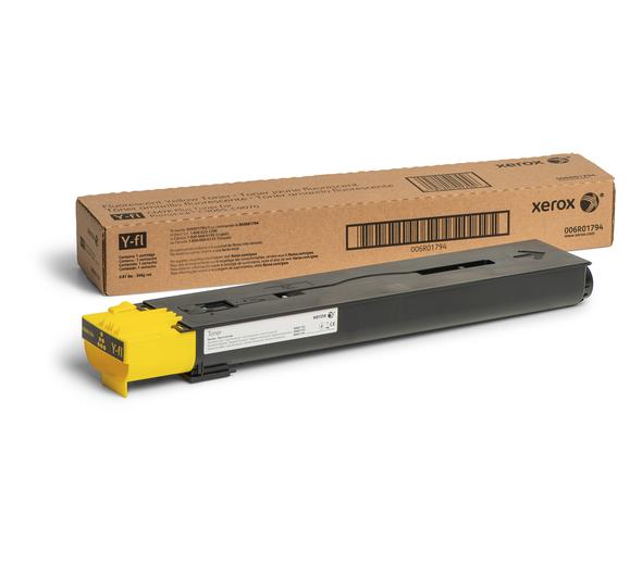 Cartouche de toner jaune fluorescent, Toner OUT - Hors contrat