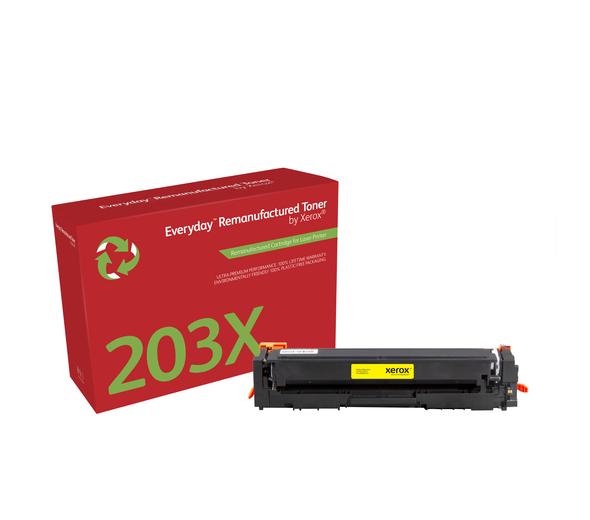 Tóner remanufacturado Everyday™Amarillo de Xerox para HP 203X (CF542X), Alto rendimiento