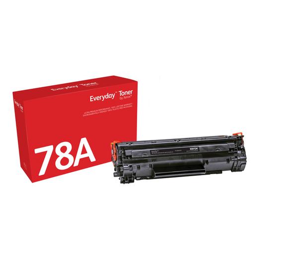 Everyday(TM) Black Toner by Xerox compatible with HP 78A (CE278A/ CRG-126/ CRG-128), Standard Yield