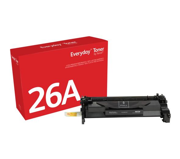 Everyday(TM) Black Toner by Xerox compatible with HP 26A (CF226A/ CRG-052), Standard Yield