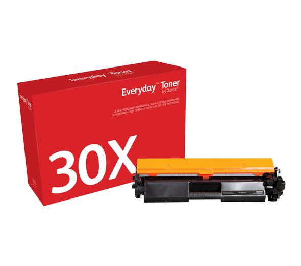 Everyday(TM) Black Toner by Xerox compatible with HP 30X (CF230X/ CRG-051H), High Yield