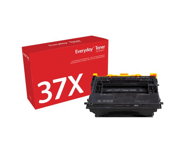 Everyday(TM) Black Toner by Xerox compatible with HP 37X (CF237X), High Yield