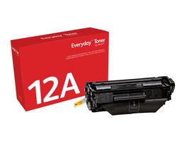 Everyday(TM) Black Toner by Xerox compatible with HP 12A (Q2612A/ CRG-104/ FX-9/ CRG-103), Standard Yield - xerox