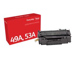Everyday™Schwarz Tonermodul von Xerox kompatibel mit HP 49A 53A (Q5949A/ Q7553A), Standard-Ergiebigkeit - xerox