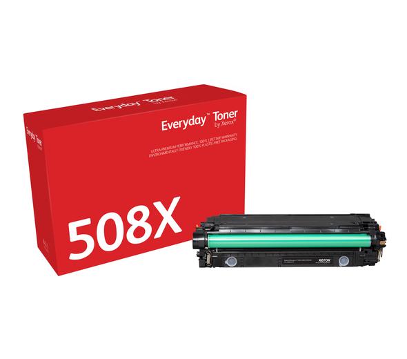 Everyday(TM) Black Toner by Xerox compatible with HP 508X (CF360X/ CRG-040HBK), High Yield