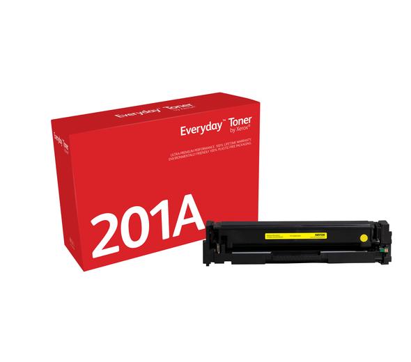 Everyday(TM) Yellow Toner by Xerox compatible with HP 201A (CF402A), Standard Yield