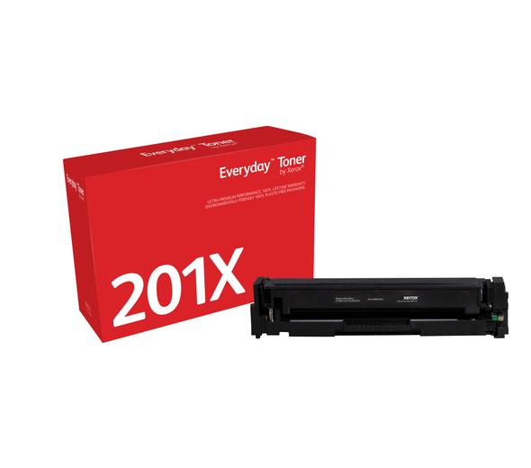 Everyday(TM) Black Toner by Xerox compatible with HP 201X (CF400X/ CRG-045HBK), High Yield