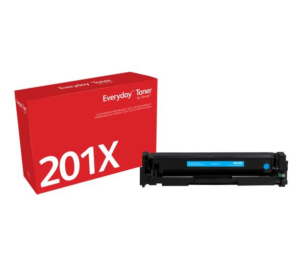 Everyday™ Cyan Toner by Xerox compatible with HP 201X (CF401X), High Yield