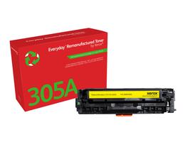 Everydayâ¢ Gul genfremstillet toner fra Xerox, kompatibel med HP 305A (CE412A), Standardkapacitet - xerox