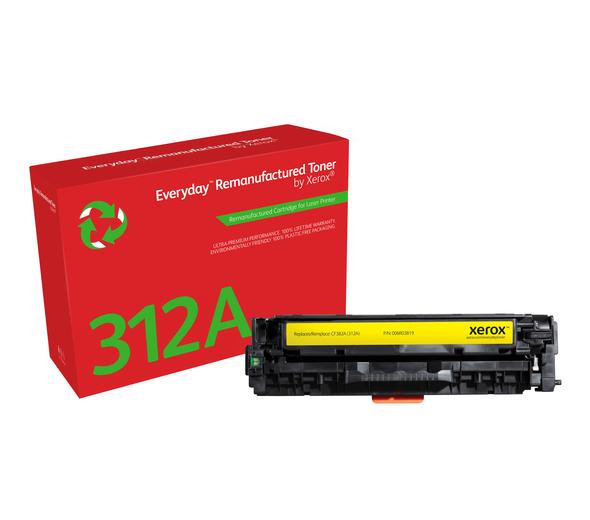 Everyday(TM) Yellow Toner by Xerox compatible with HP 312A (CF382A), Standard Yield