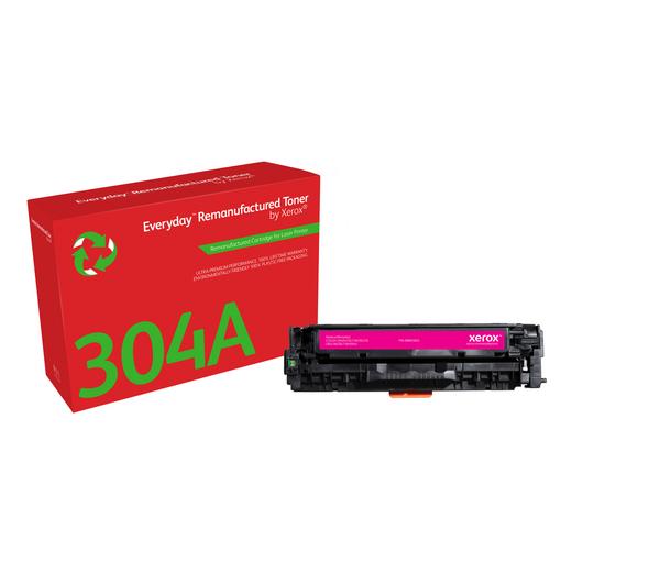 Everyday(TM) Magenta Toner by Xerox compatible with HP 304A (CC533A/ CRG-118M/ GRP-44M), Standard Yield