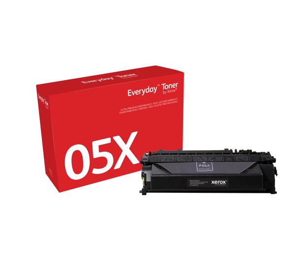 Everyday(TM) Black Toner by Xerox compatible with HP 05X (CE505X/ CRG-119II/ GPR-41), High Yield