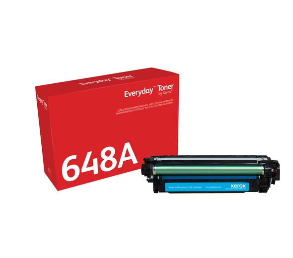 Everyday(TM) Cyan Toner by Xerox compatible with HP 648A (CE261A), Standard Yield