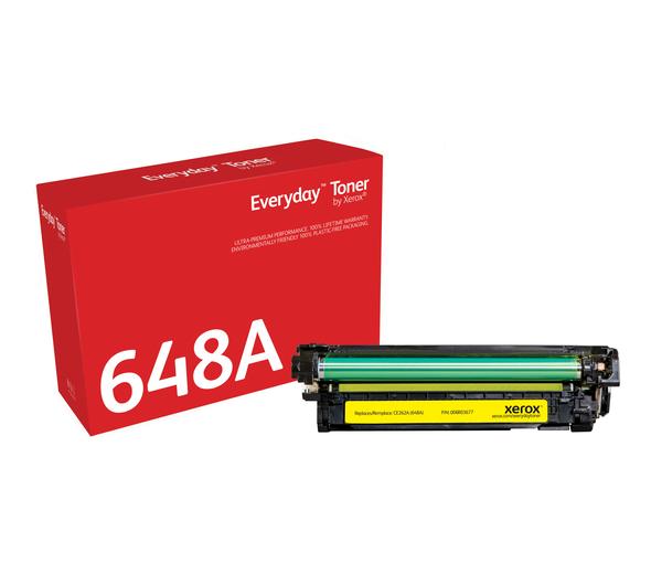 Everyday™ Yellow Toner by Xerox compatible with HP 648A (CE262A), Standard Yield