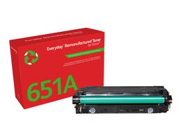 Everyday™ Mustavalko uudelleenvalmistettu väriaine Xeroxilta, yhteensopiva HP 651A 650A 307A (CE340A/CE270A/CE740A), Vakiokapasiteetti - xerox
