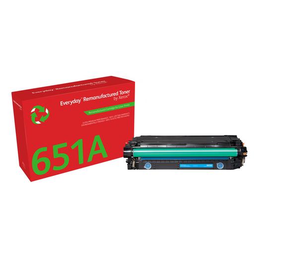 Everyday(TM) Cyan Toner by Xerox compatible with HP 651A/ 650A/ 307A (CE341A/CE271A/CE741A), Standard Yield