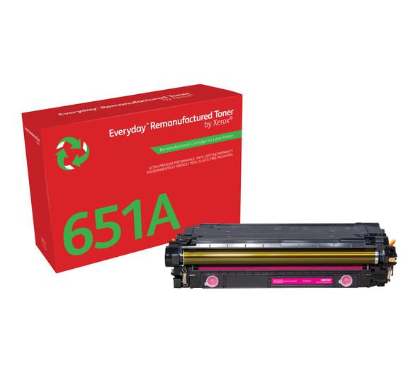 Everyday(TM) Magenta Remanufactured Toner by Xerox compatible with HP 651A 650A 307A (CE343A/CE273A/CE743A), Standard Yield