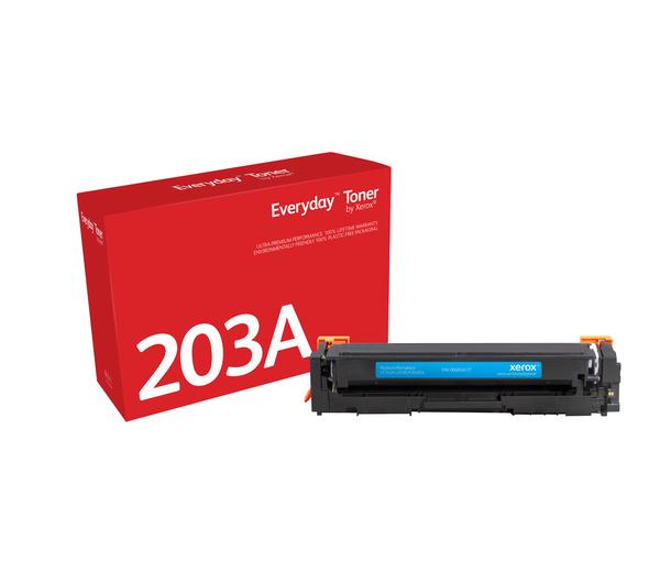 Everyday(TM) Cyan Toner by Xerox compatible with HP 202A (CF541A/CRG-054C), Standard Yield