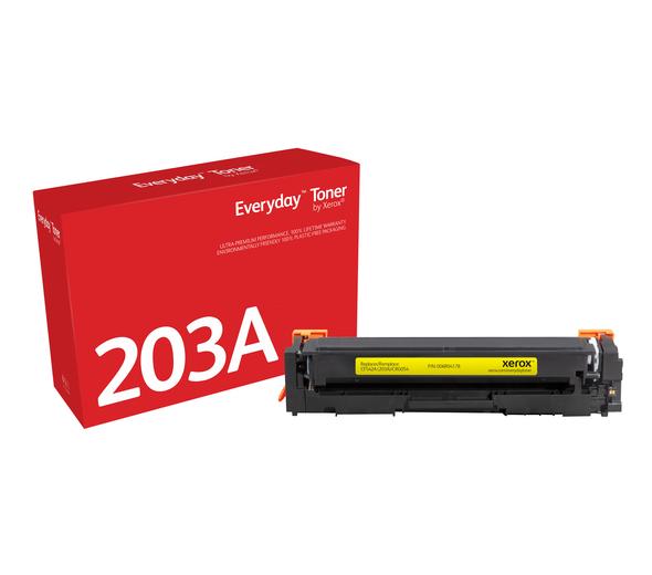Everyday(TM) Yellow Toner by Xerox compatible with HP 202A (CF542A/CRG-054Y), Standard Yield