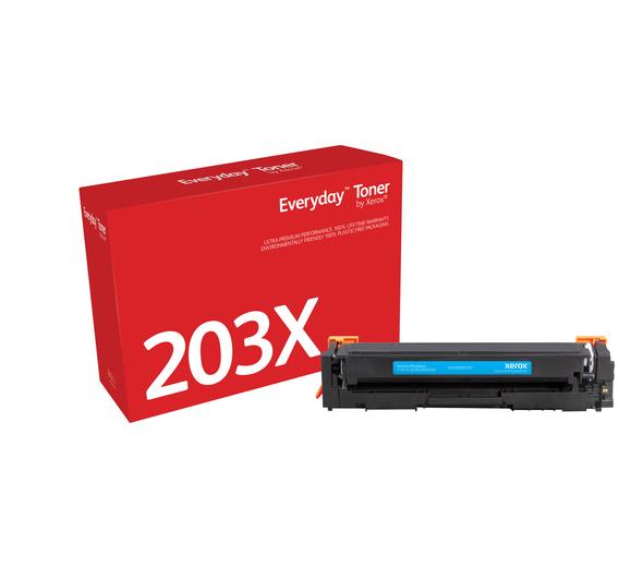 Everyday™Cyan Tonermodul von Xerox kompatibel mit HP 203X (CF541X), Hohe Ergiebigkeit