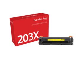 Everyday(TM) Yellow Toner by Xerox compatible with HP 202X (CF542X/CRG-054HY), High Yield - xerox