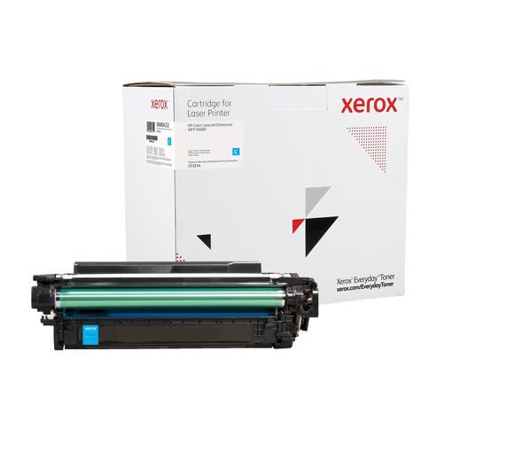 Everyday(TM) Cyan Toner by Xerox compatible with HP 653A (CF321A), Standard Yield