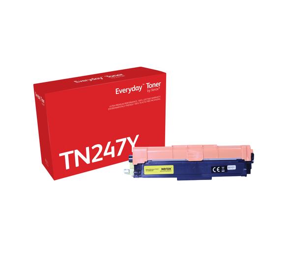 Everyday™ Gul toner fra Xerox, kompatibel med Brother TN247Y, Høy avkastning