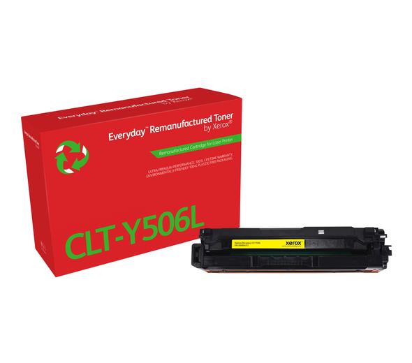 Everyday™ Yellow Remanufactured Toner by Xerox compatible with Samsung CLT-Y506L, High Yield