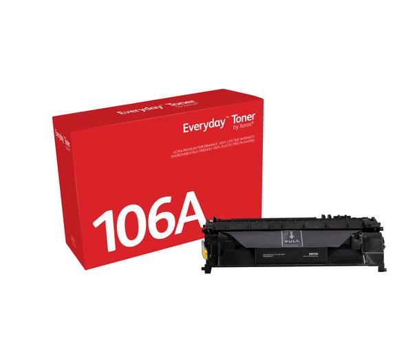 Everyday(TM) Black Toner by Xerox compatible with HP 106A (W1106A), Standard Yield