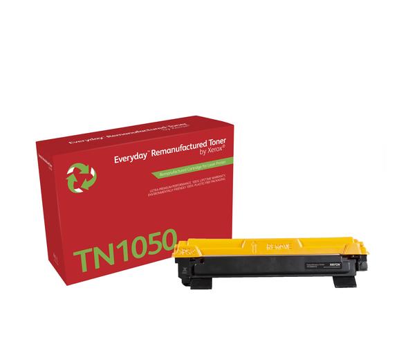 Everyday™ Black Remanufactured Toner by Xerox compatible with Brother TN1050, Standard Yield