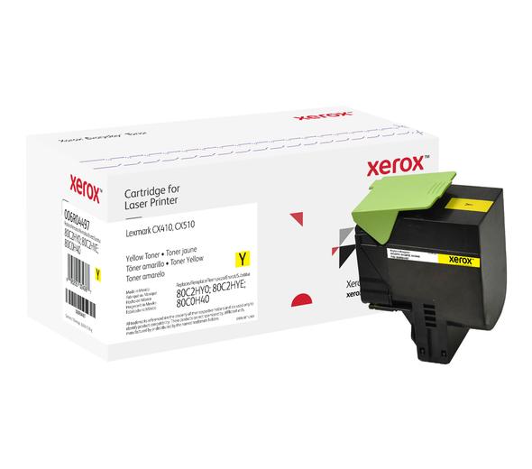 Everyday(TM) Yellow Toner by Xerox compatible with Lexmark 80C2HY0; 80C2HYE; 80C0H40, High Yield