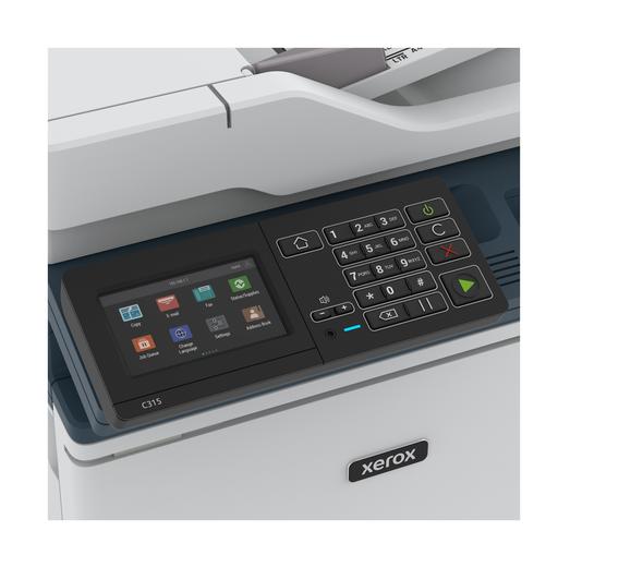 Xerox C315 A4 33 ppm draadloze dubbelzijdige printer PS3 PCL5e/6 2 laden totaal 251 vel