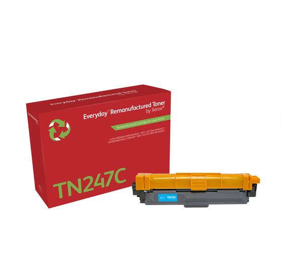 Everyday™ Cyan Remanufactured Toner by Xerox compatible with Brother TN247C, High Yield